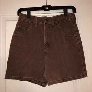 High waisted Lee denim shorts